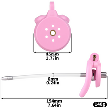 Load image into Gallery viewer, Flat Chastity Cage with Detchable Ball Catheter- 4