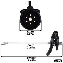 Load image into Gallery viewer, Flat Chastity Cage with Detchable Ball Catheter- 13