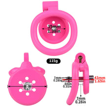 Load image into Gallery viewer, Flat Pink Cock Cage with Urethral