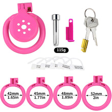 Load image into Gallery viewer, Flat Pink Cock Cage with Urethral