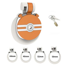 Load image into Gallery viewer, Two-Tone Round Flat Resin Chastity Cage