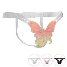 Load image into Gallery viewer, Flower Butterfly Female Chastity Belt in the main gallery view