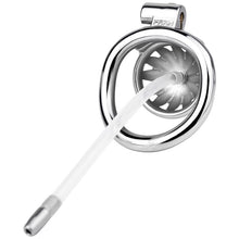 Load image into Gallery viewer, Steel Chastity Cage with Urethral Removable