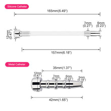 Load image into Gallery viewer, Steel Chastity Cage with Urethral Removable