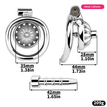 Load image into Gallery viewer, Steel Chastity Cage with Urethral Removable