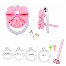 Load image into Gallery viewer, Gem Bowknot Chastity Cage 7