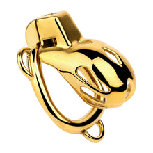 Load image into Gallery viewer, Golden Stainless Steel Mamba Cage with Belt 2026 Edition detail view