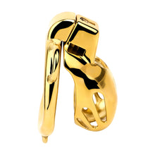 Load image into Gallery viewer, Golden Stainless Steel Mamba Cage with Belt 2026 Edition side view
