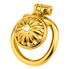 Load image into Gallery viewer, Golden Sunflower Chastity Cage -2