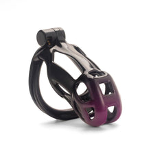 Load image into Gallery viewer, Gradation Black Purple Mamba Chastity Cage 2026 Edition front view