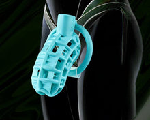 Load image into Gallery viewer, Green Mesh Chastity Cage