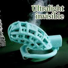 Load image into Gallery viewer, Green Mesh Chastity Cage