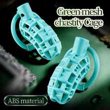 Load image into Gallery viewer, Green Mesh Chastity Cage