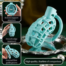 Load image into Gallery viewer, Green Mesh Chastity Cage