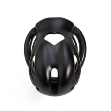 Afbeelding in Gallery-weergave laden, Black heart cutout resin chastity cage front view