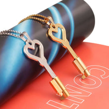 Load image into Gallery viewer, Heart Shaped Chastity Key Necklace -1
