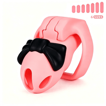 Load image into Gallery viewer, HTV4 Butterfly Knot 3D Chastity Cage feature details graphic 1