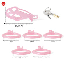 Load image into Gallery viewer, Ice Vision Design Pink Mamba Chastity Cage front view