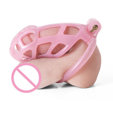 Load image into Gallery viewer, Ice Vision Design Pink Mamba Chastity Cage fit view