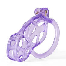 Load image into Gallery viewer, Ice Vision Desigh Purple Mamba Chastity Cage fit view