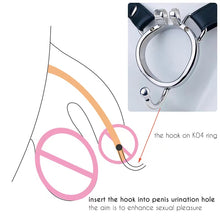 Load image into Gallery viewer, Leather Chastity Cages Anti-off Adjustable