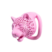 Load image into Gallery viewer, Leopard Head Resin Chastity Cage