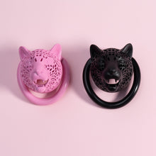 Load image into Gallery viewer, Leopard Head Resin Chastity Cage