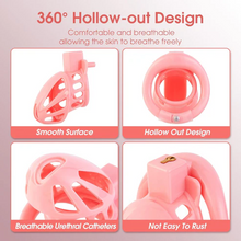 Load image into Gallery viewer, Invisible Pink Cock Cage