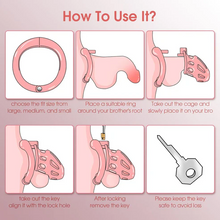 Load image into Gallery viewer, Invisible Pink Cock Cage