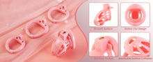 Load image into Gallery viewer, Invisible Pink Cock Cage