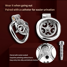Load image into Gallery viewer, Small Steel Chastity Cage