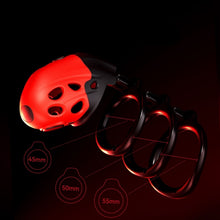 Load image into Gallery viewer, Lockink Retractable Electric Shock Vibrating Chastity Cage