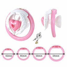 Lade das Bild in den Galerie-Viewer, Love Wings Heart-Detail Resin Chastity Cage
