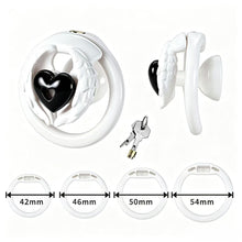 Lade das Bild in den Galerie-Viewer, Love Wings Heart-Detail Resin Chastity Cage