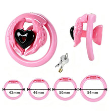 Lade das Bild in den Galerie-Viewer, Love Wings Heart-Detail Resin Chastity Cage
