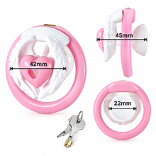 Lade das Bild in den Galerie-Viewer, Love Wings Heart-Detail Resin Chastity Cage