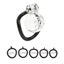 Load image into Gallery viewer, Male Chastity Cage With Clear Cage