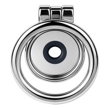 Load image into Gallery viewer, Mirror Polish Flat and Inverted Chastity Cage – flat cage rear view