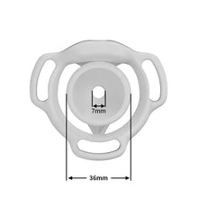 Load image into Gallery viewer, Moon Drop cage measurement diagram showing 7 mm opening and 36 mm cup width