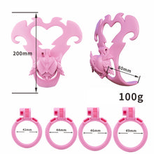 Load image into Gallery viewer, Heart and Bow Resin Chastity Cage