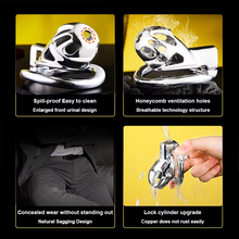Load image into Gallery viewer, Stainless Steel Chastity Cage
