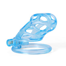 Load image into Gallery viewer, Ice Vision Desigh Blue Mamba Chastity Cage front view