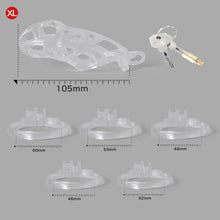Load image into Gallery viewer, Ice Vision Desigh Clear Mamba Chastity Cage side view