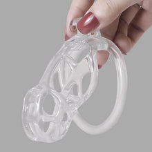 Load image into Gallery viewer, Ice Vision Desigh Clear Mamba Chastity Cage front view
