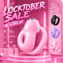 Load image into Gallery viewer, Nipple Motif Resin Chastity Cage