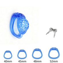 Lade das Bild in den Galerie-Viewer, Blue Generation 6 openwork cage with four pictured base rings