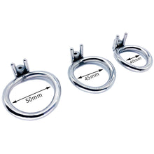 Load image into Gallery viewer, Permanent Micro Mamba Chastity Cage With Belt fit view
