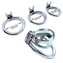 Load image into Gallery viewer, Permanent Micro Mamba Chastity Cage 2026 Edition compact fit material close-up