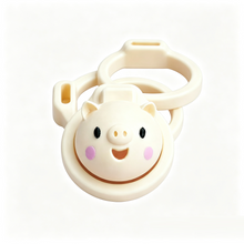 Load image into Gallery viewer, Piggy Resin Chastity Cage with Three Rings
