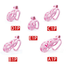 Load image into Gallery viewer, Pink Mamba Chastity Cage Kit 1.77 to 4.13 inches Long side view